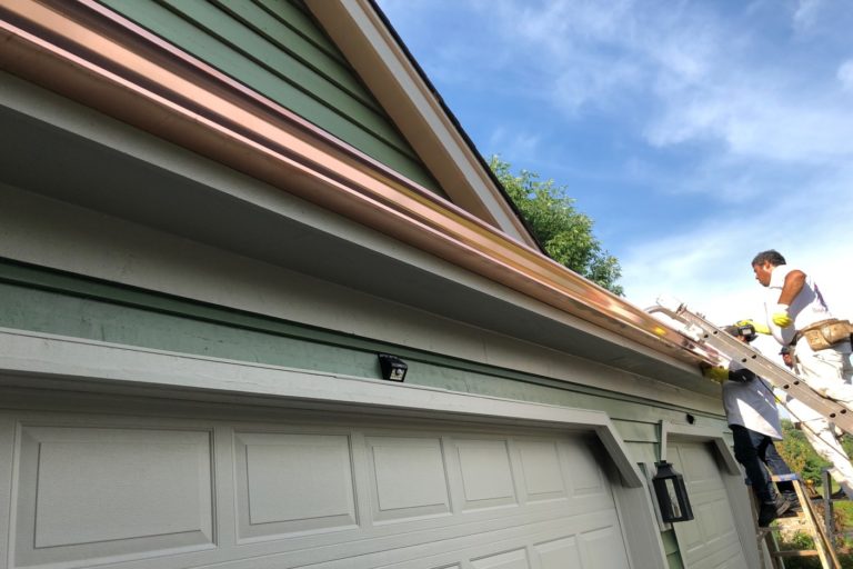 Six Inch Copper Gutters
