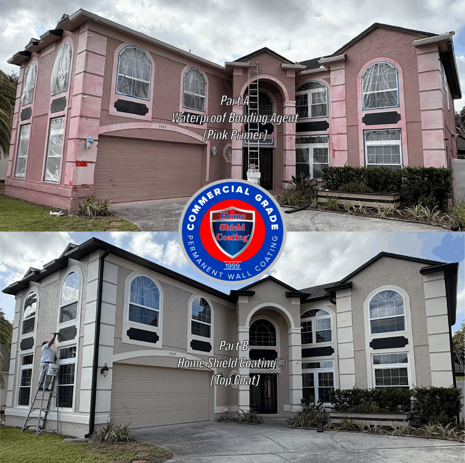 Home Shield Coating Hurricane Proof Coating on Stucco