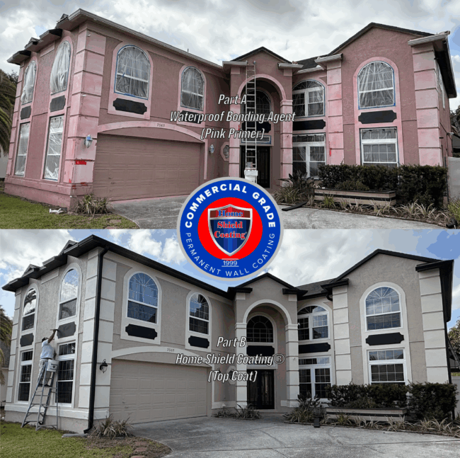 OvideoFLStuccoLuis Home Shield Coating Hurricane Proof Coating on Stucco
