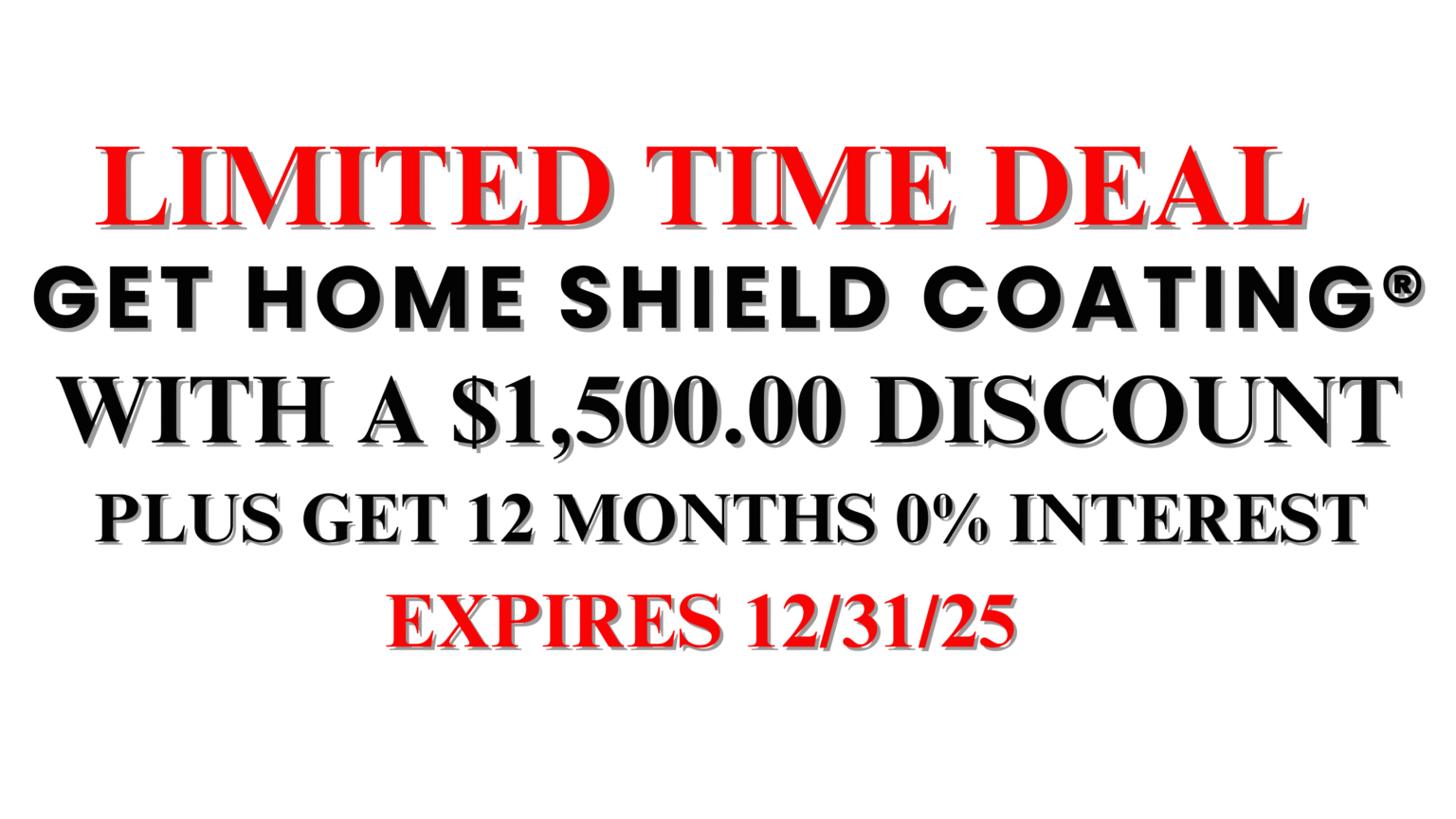 Home Shield Coating $1500 Off