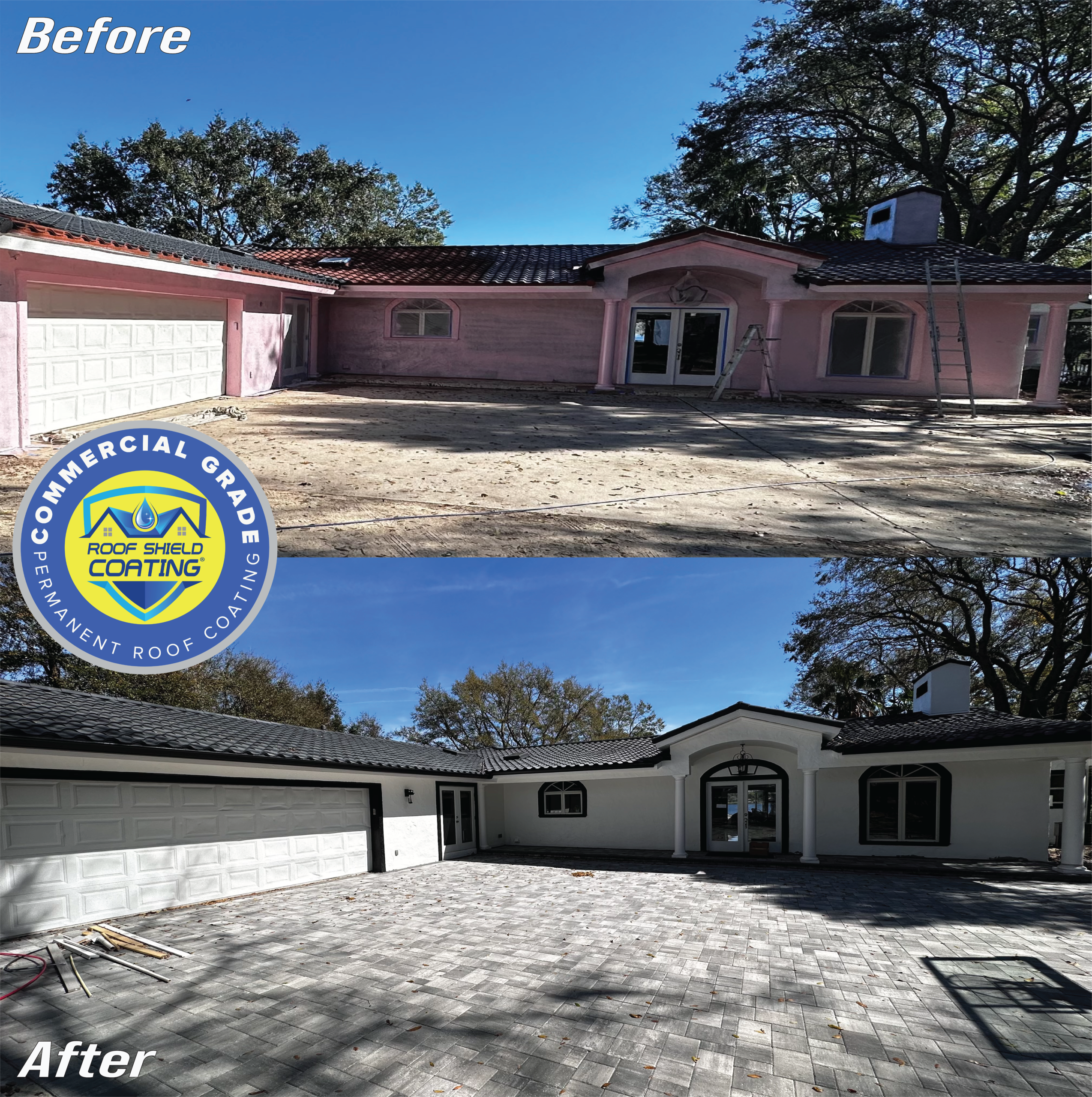 Roof Protected by Roof Shield Coating® & Walls Protected by Home Shield Coating®