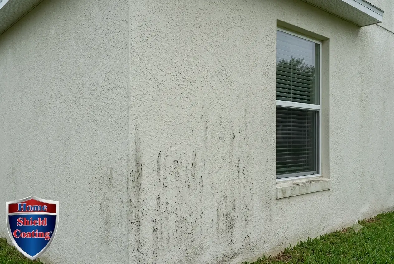 Florida Home With Mold on Wall Before Home Shield Coating
