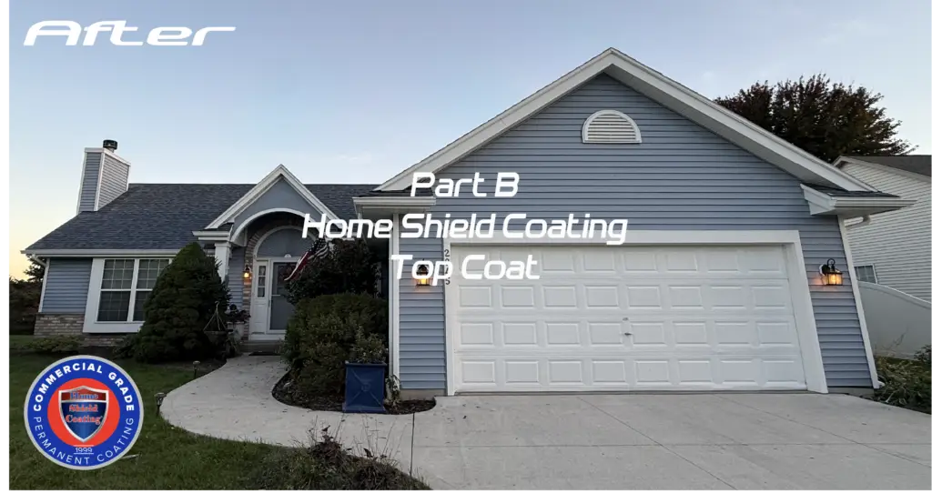 Home Shield Coating on Vinyl Sided Home