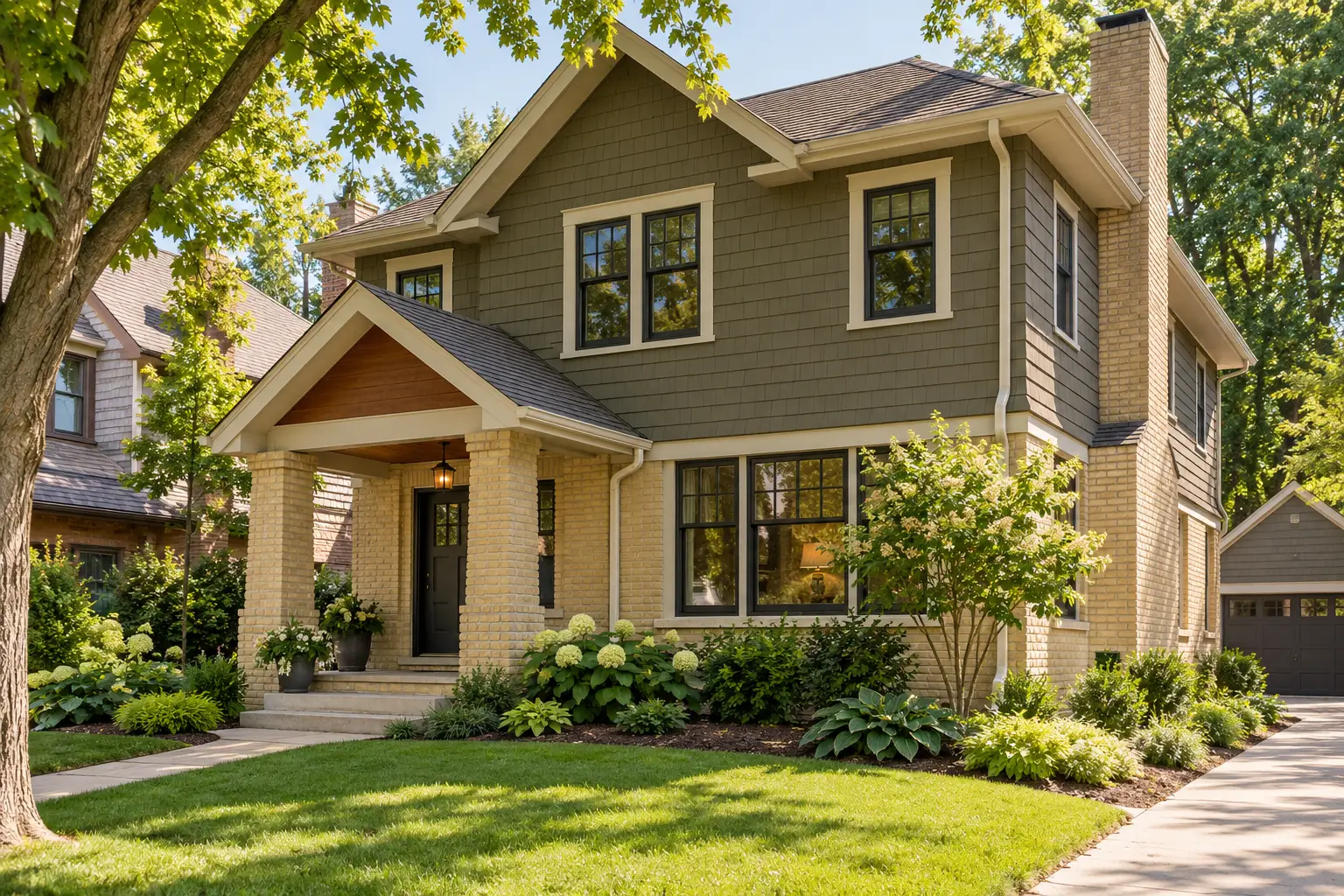 Finished Wisconsin home with a clean, durable exterior finish